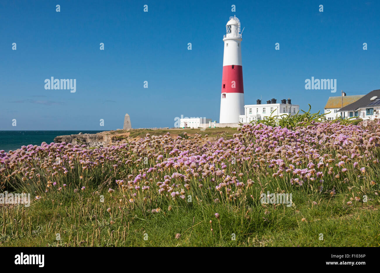 The Lighthouse at Portland Bill Dorset England UK Stock Photo