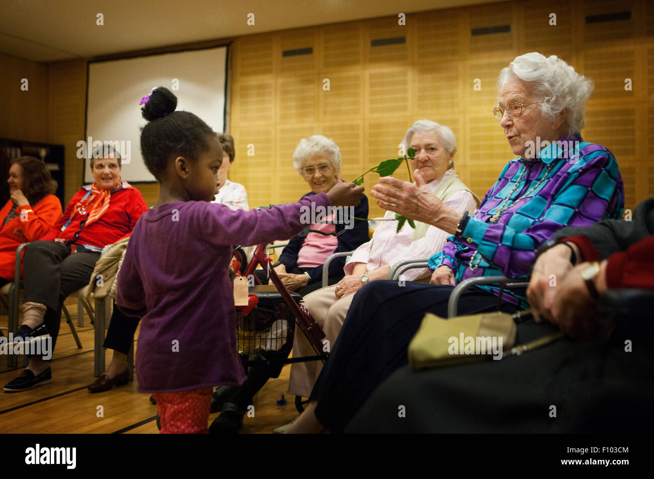 INTERGENERATIONAL RELATIONSHIP Stock Photo