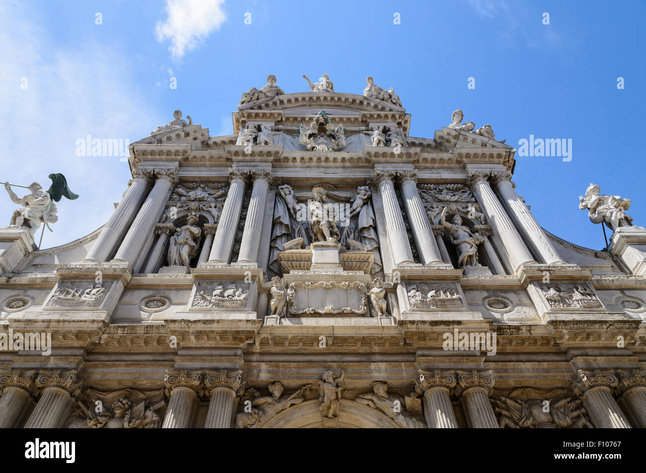 Chiesa di Santa Maria del Giglio is a baroque church in Venice, Italy, Europe. Stock Photo