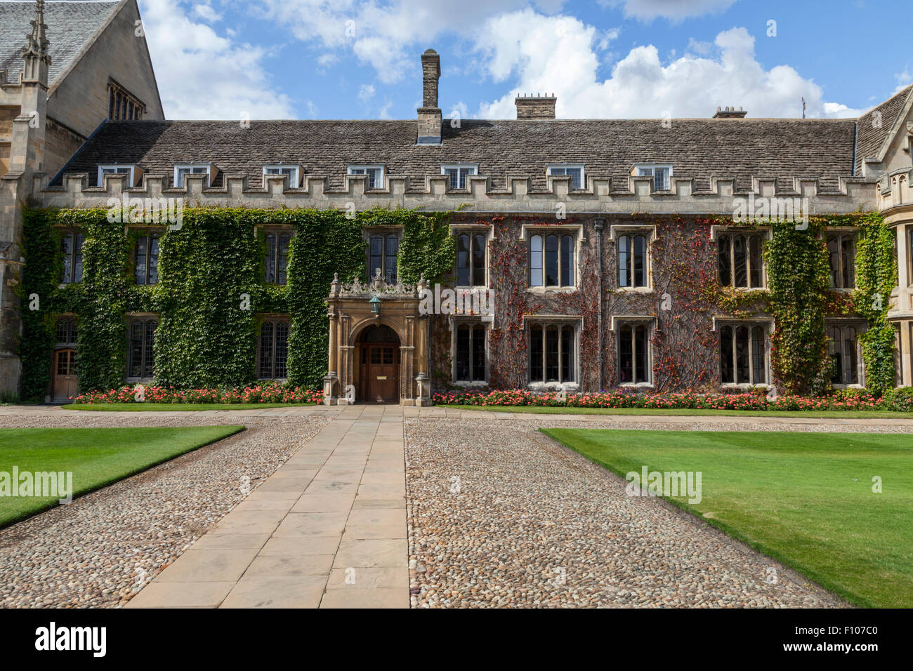 Trinity College Cambridge England, part of the Master's Lodge in the Great Court Stock Photo Alamy