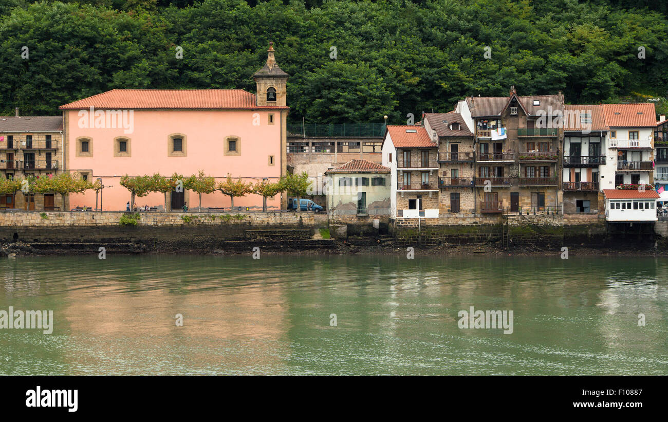 Village of Pasajes de San Juan, Basque Country, Spain. Stock Photo