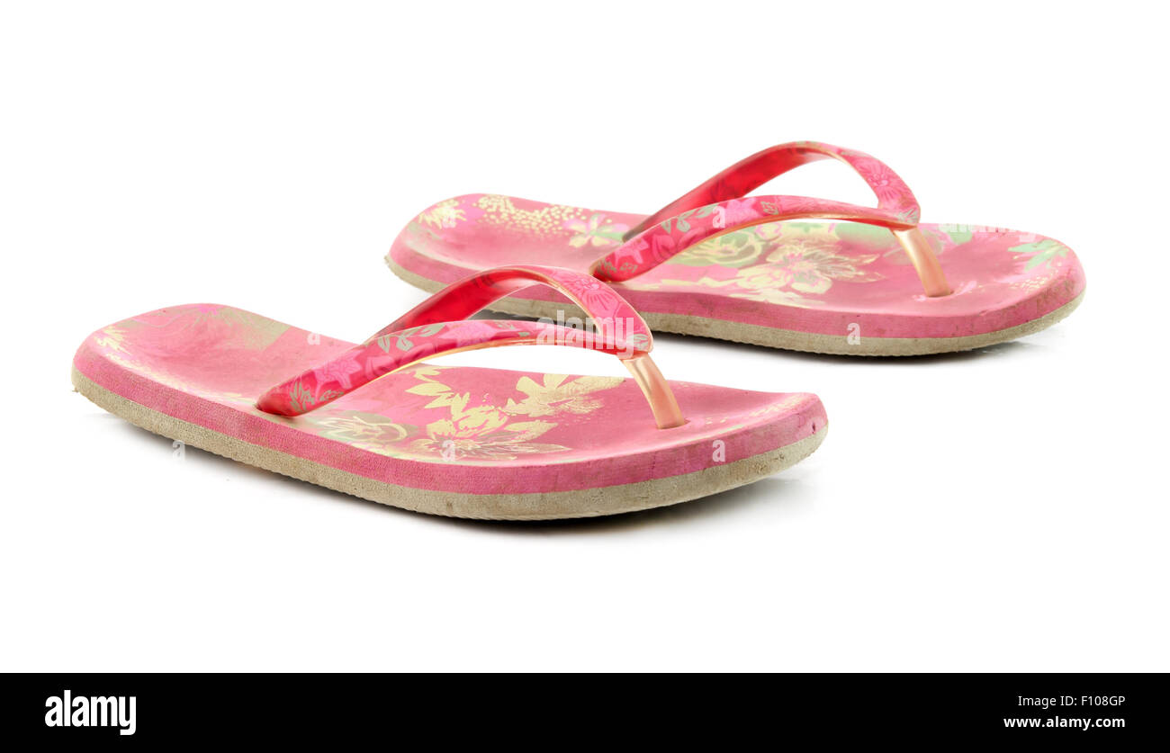 mini sandal on white background Stock Photo