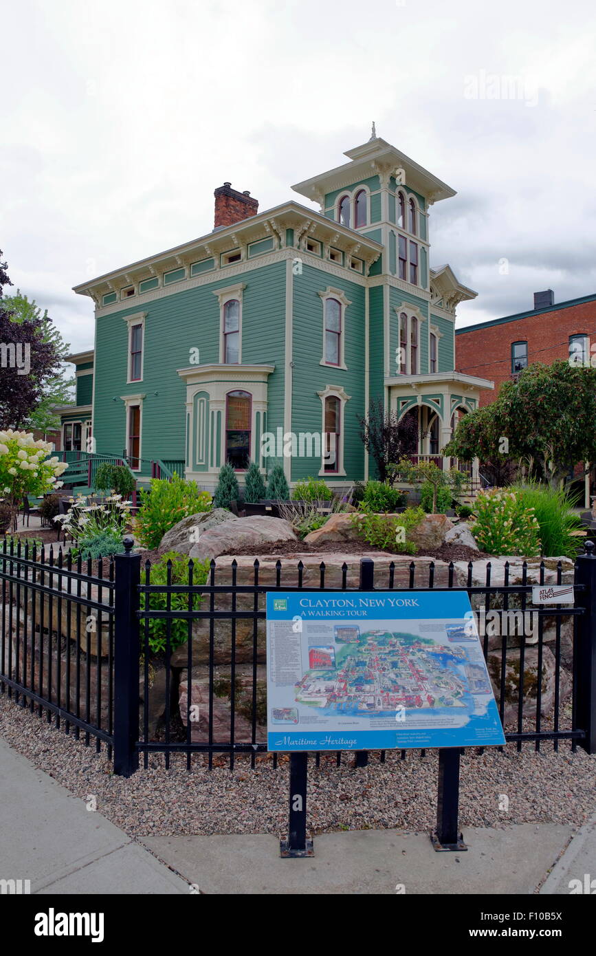 Captain Johnston House, Clayton, NY Stock Photo Alamy