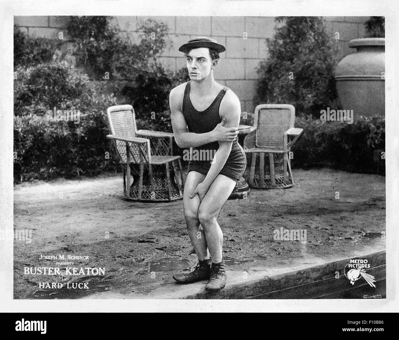 Buster Keaton - Hard Luck (1921) - - Movie Poster Stock Photo