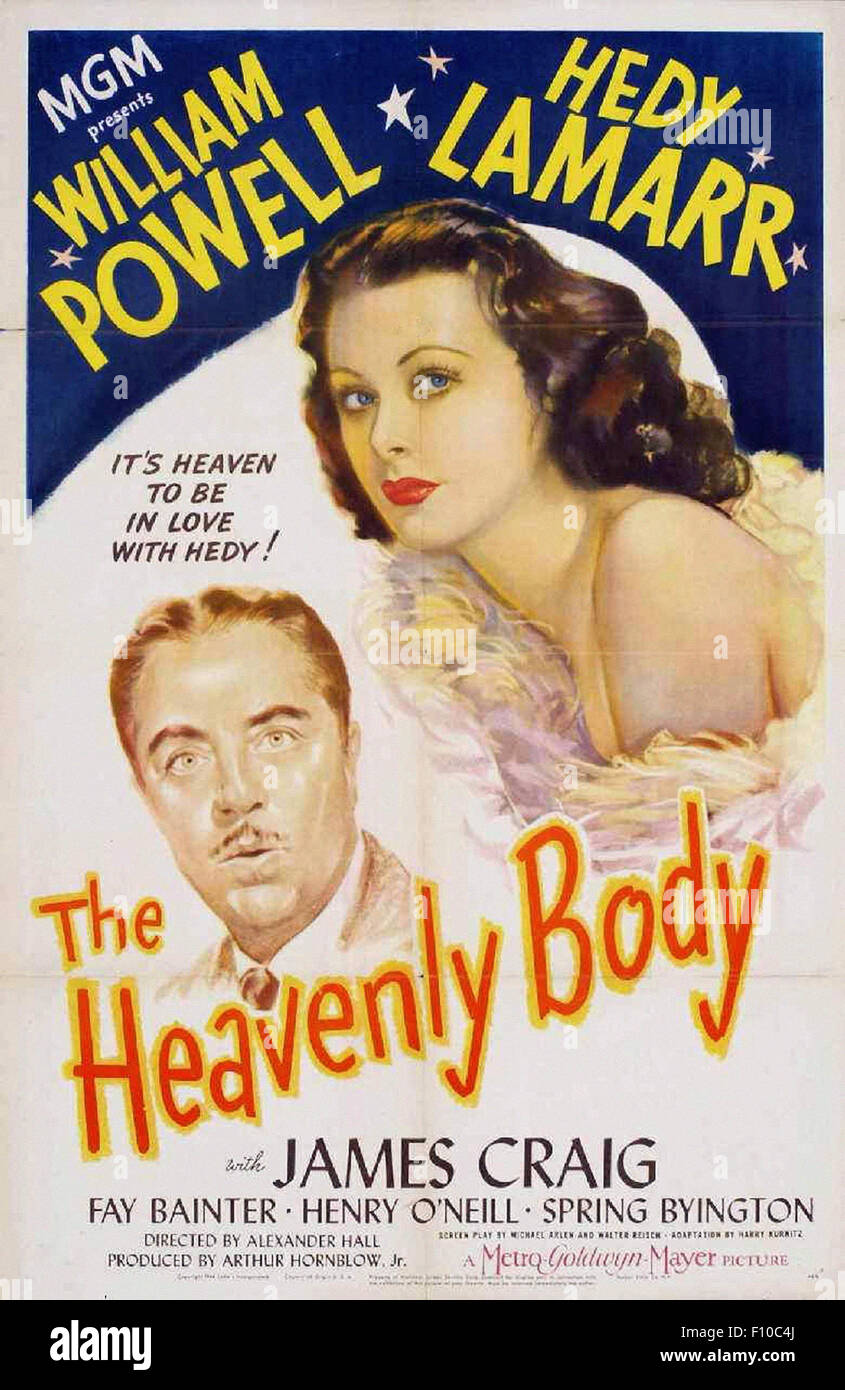 The Heavenly Body - Movie Poster Stock Photo