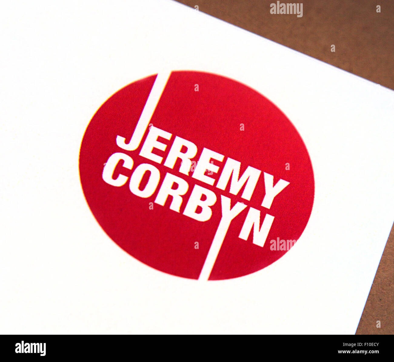 Jeremy Corbyn Labour Party leadership campaign logo, London Stock Photo