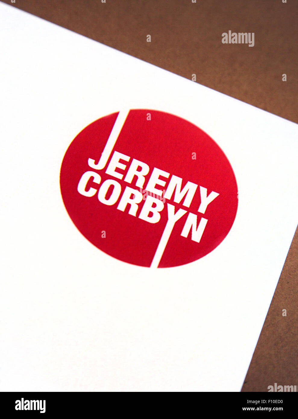 Jeremy Corbyn Labour Party leadership campaign logo, London Stock Photo