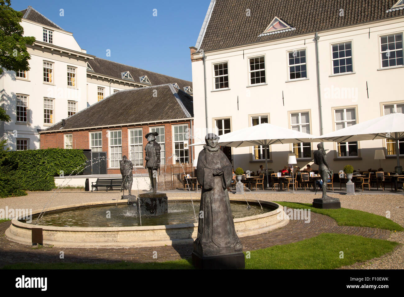Statues sculptures in garden of historic Grand Hotel Karel V, Utrecht, Netherlands Stock Photo Statues sculptures in garden of historic Grand Hotel Karel V, Utrecht, Netherlands Stock Photo