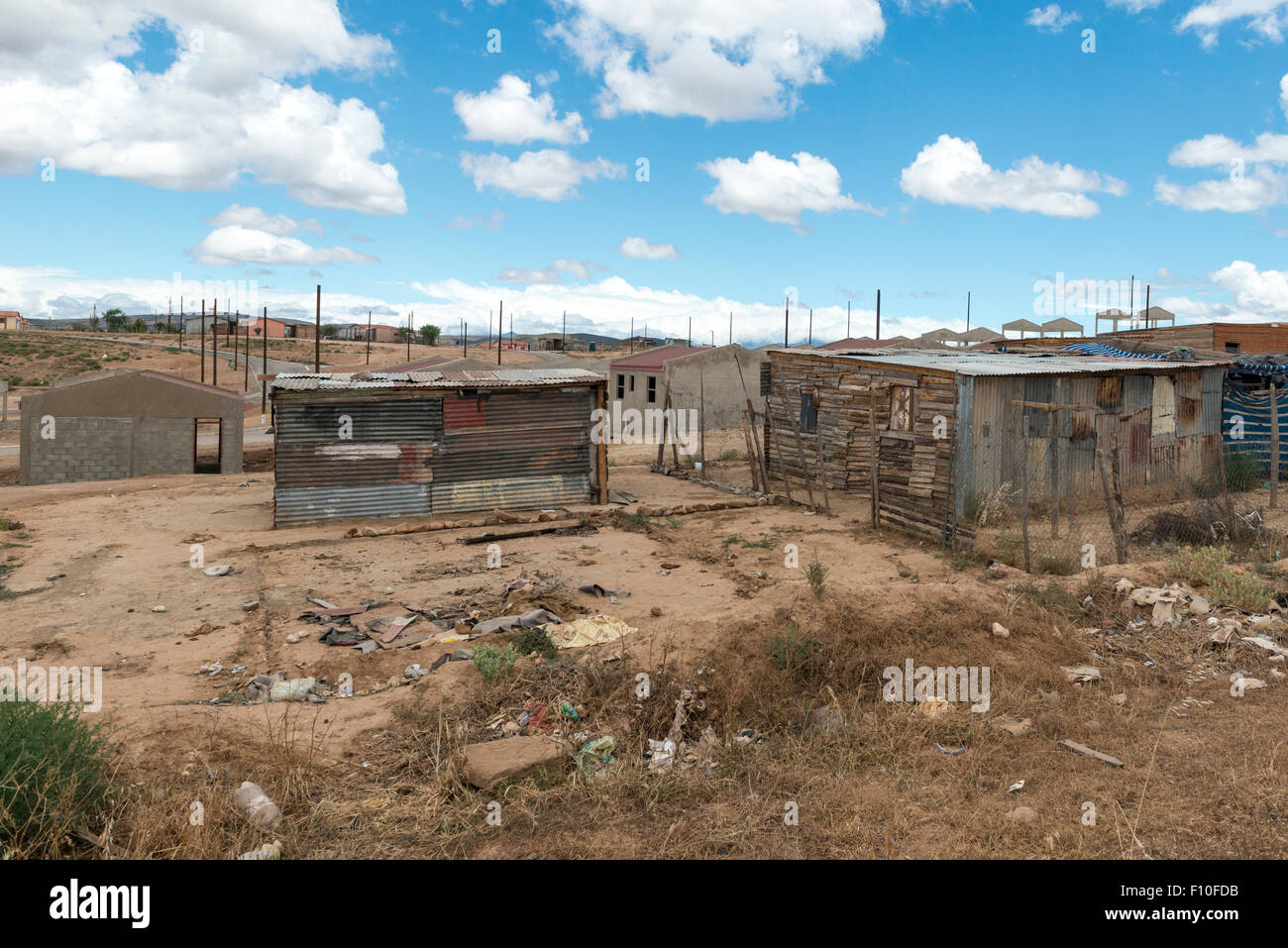 Township, Oudtshorn, Western Cape, South Africa Stock Photo