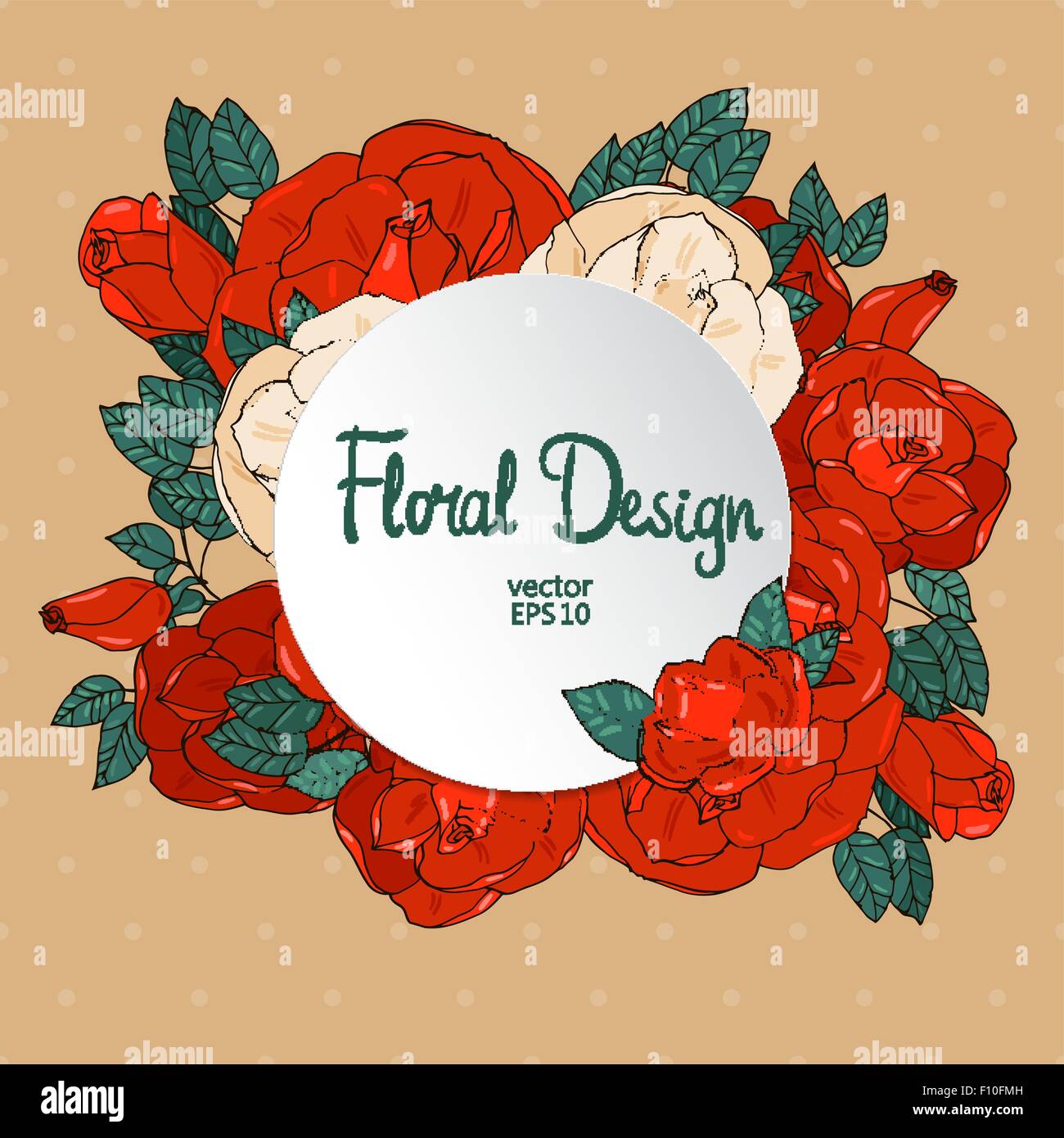 Vintage floral vector frame Stock Vector Image & Art - Alamy