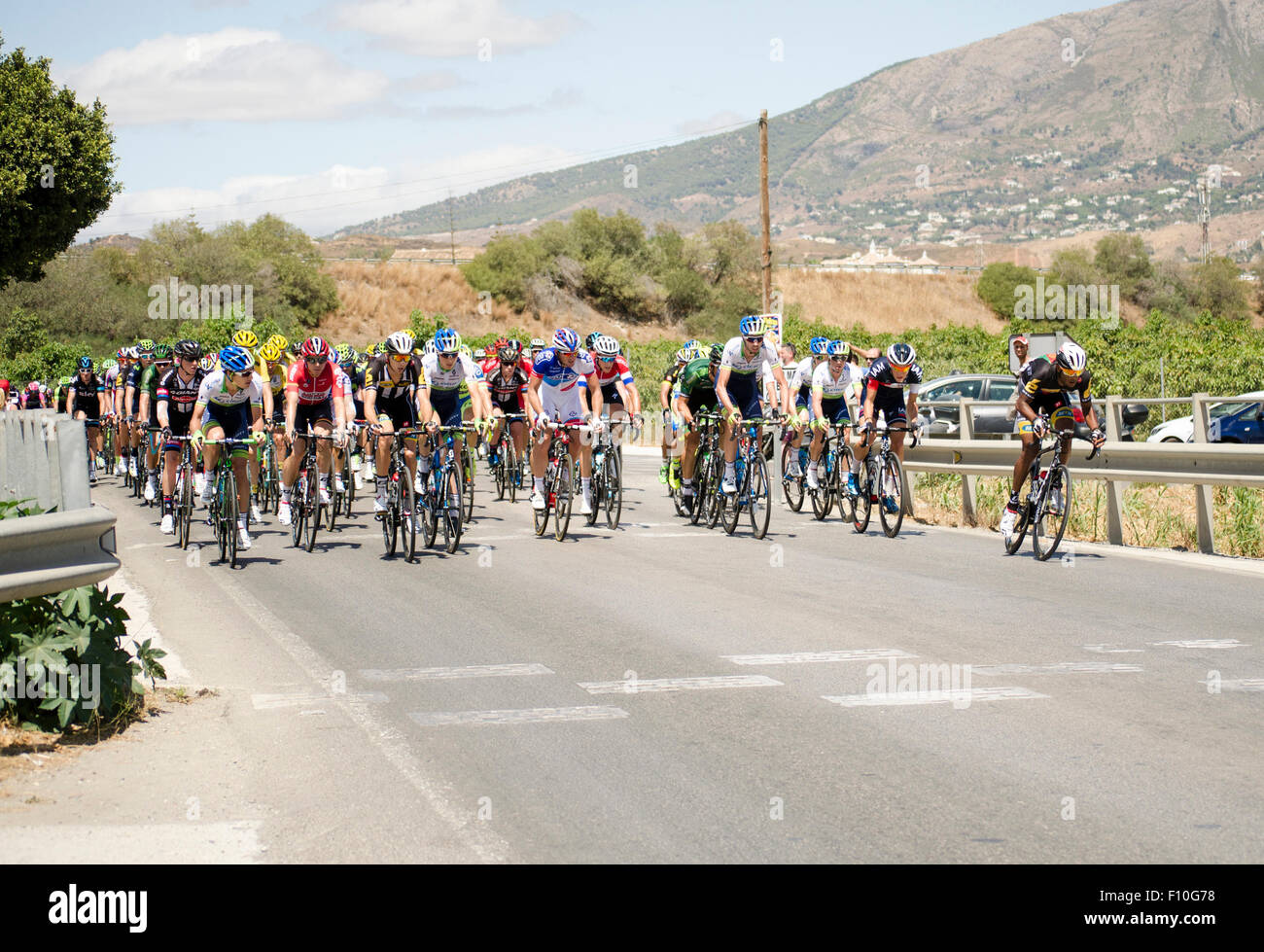 Spain. 24th August, 2015. Stage 3; from Mijas to Malaga; 158 km. Spain. Credit:  Perry van Munster/Alamy Live News Stock Photo