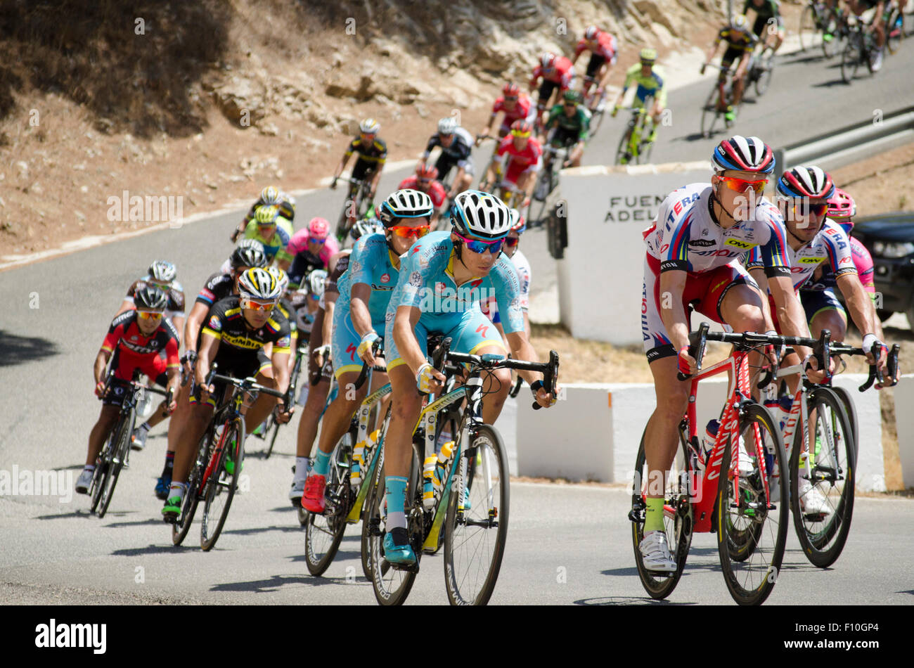 Spain. 24th August, 2015. Stage 3; from Mijas to Malaga; 158 km. Spain. Credit:  Perry van Munster/Alamy Live News Stock Photo