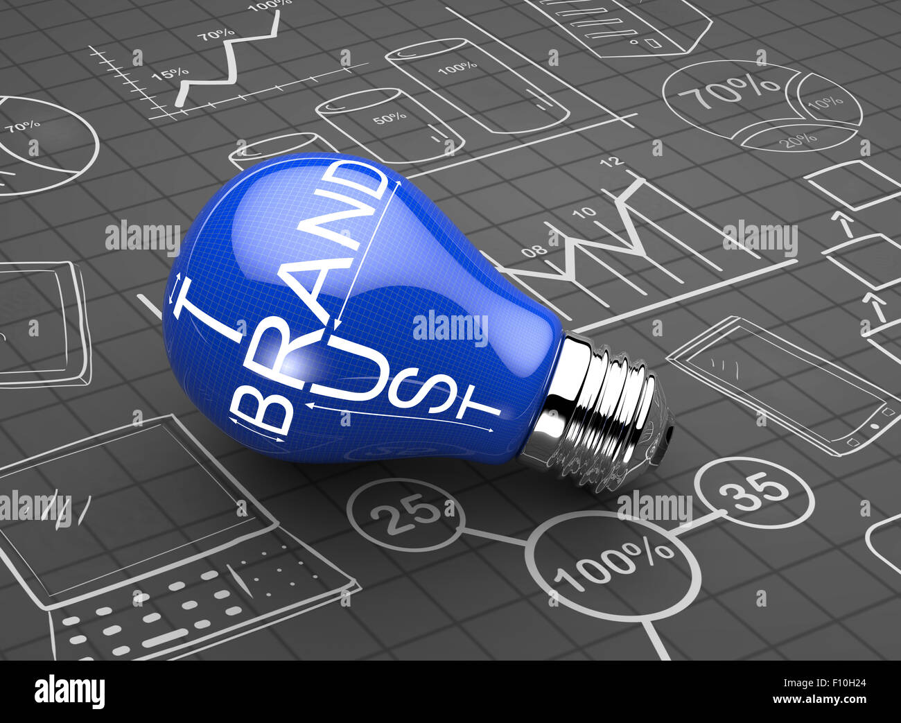 Brand and trust as business concept Stock Photo