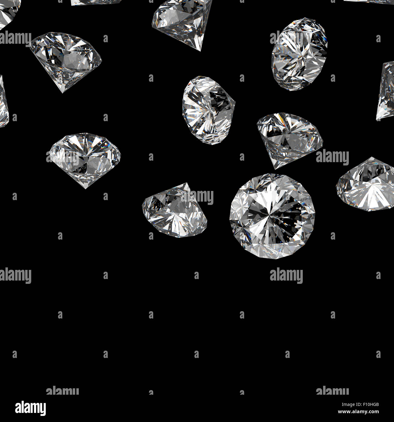3d diamonds render on hi-res stock photography and images - Alamy