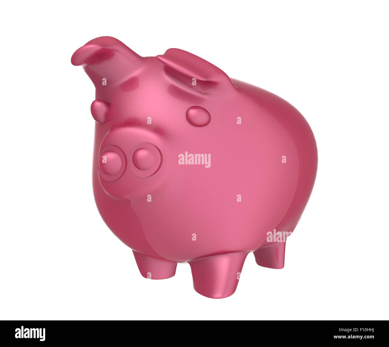 pink piggy bank 3d render Stock Photo - Alamy