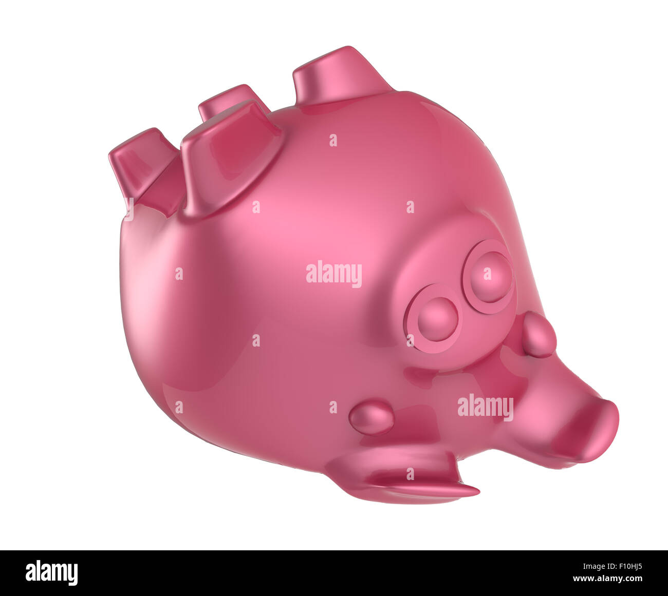 pink piggy bank 3d render Stock Photo - Alamy