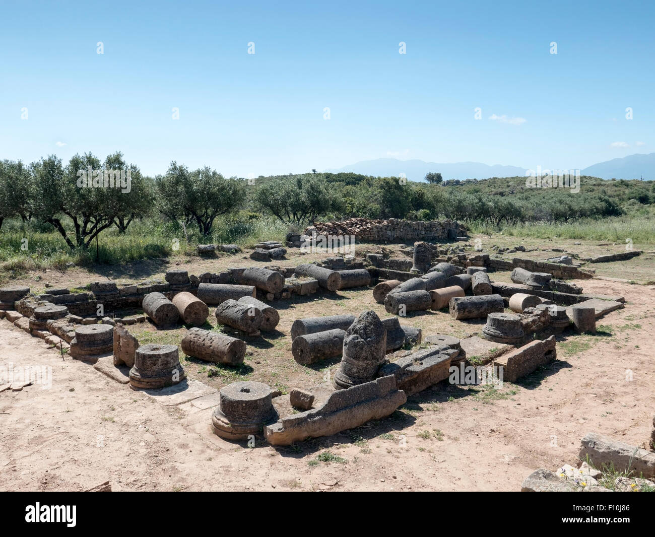 Aptera Fort Ruins of the ancient city of Aptera, near Kalyves, Apokoronos district ...