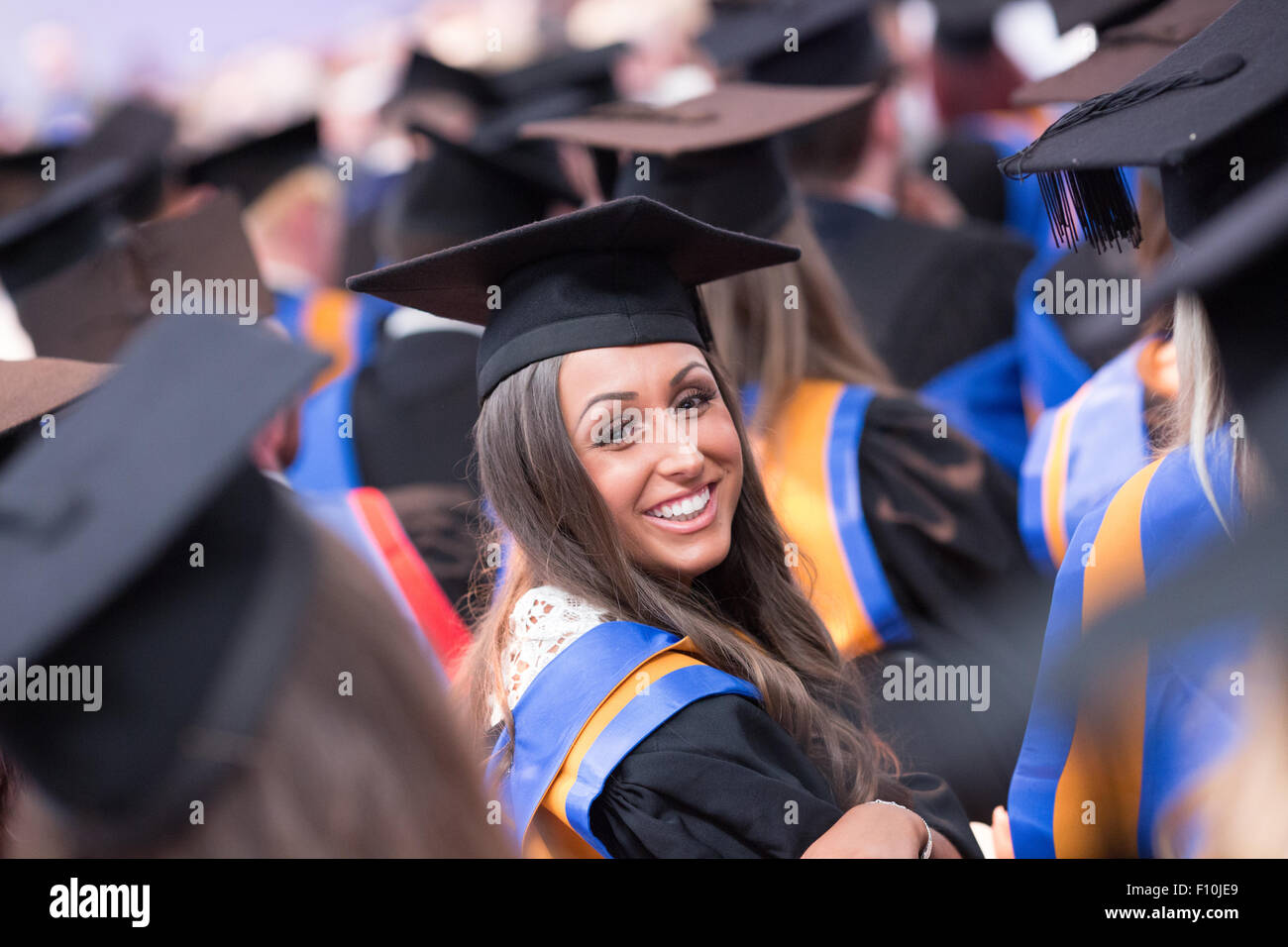 graduating students in cap and gowns Stock Photo - Alamy