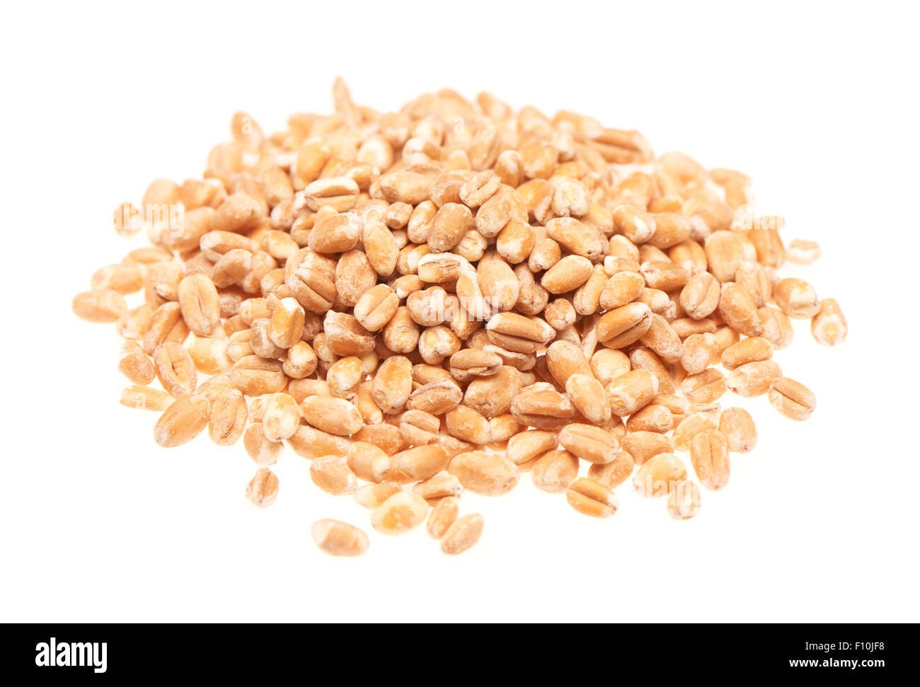 Pile of oats isolated on the white background Stock Photo