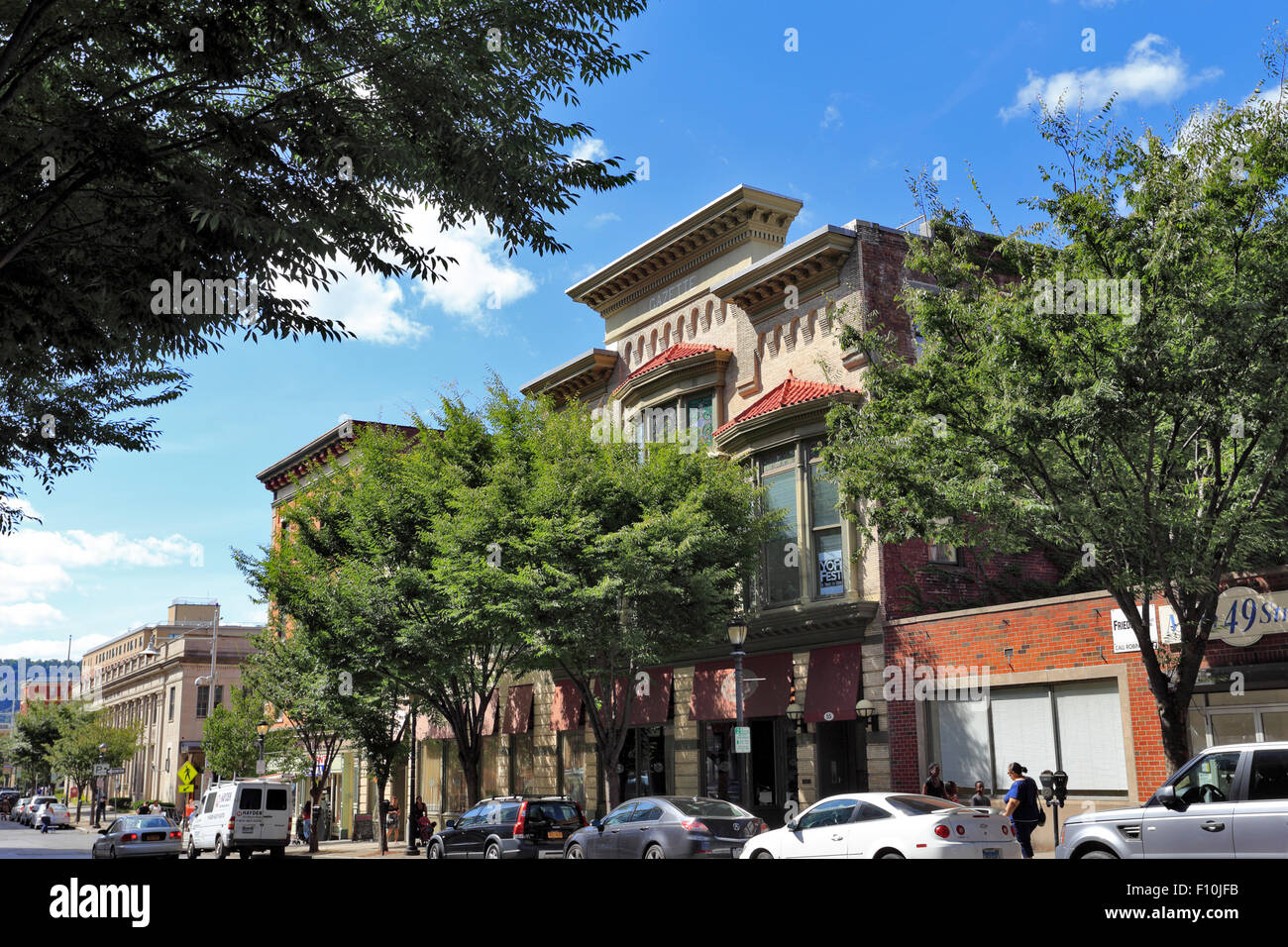 Main Street Yonkers New York Stock Photo Alamy