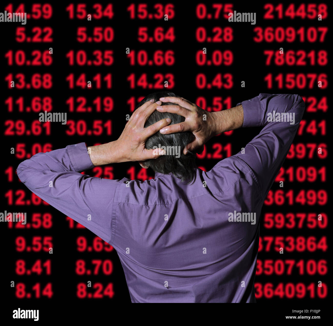 Stock market crash. Stock Photo