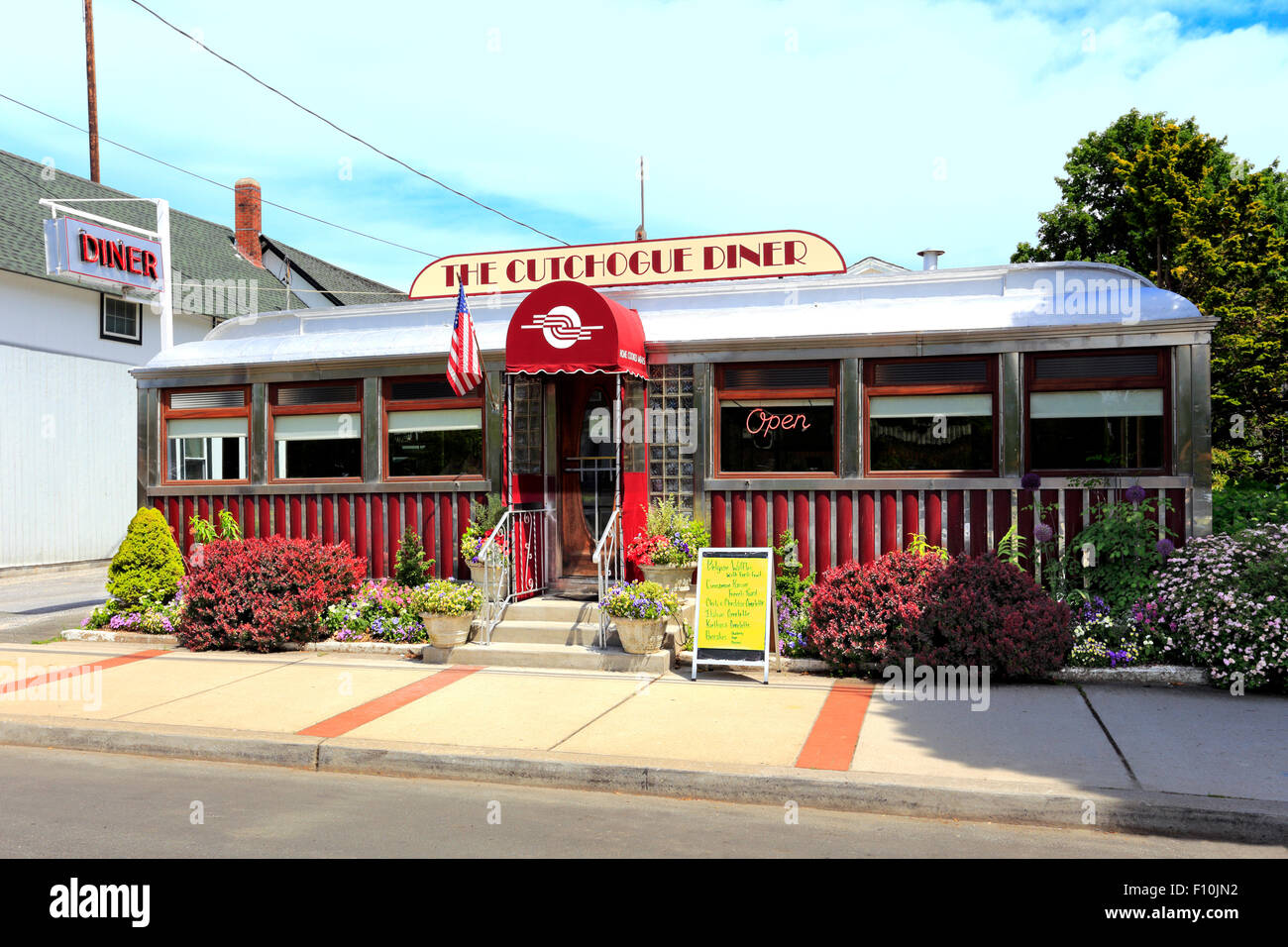 Old fashioned diner Long Island New York Stock Photo
