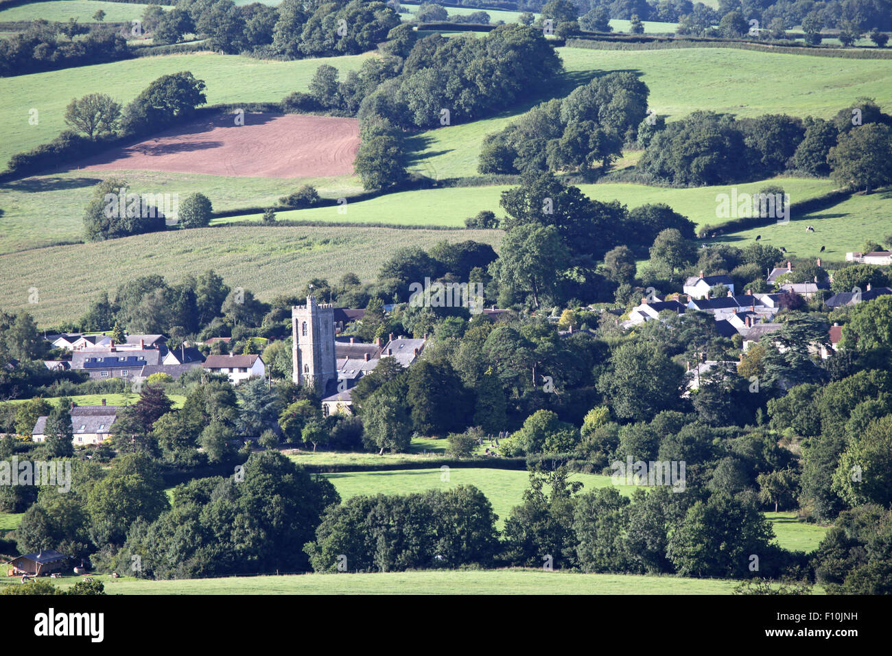 View of Stockland East Devon England from the south Stock Photo Alamy