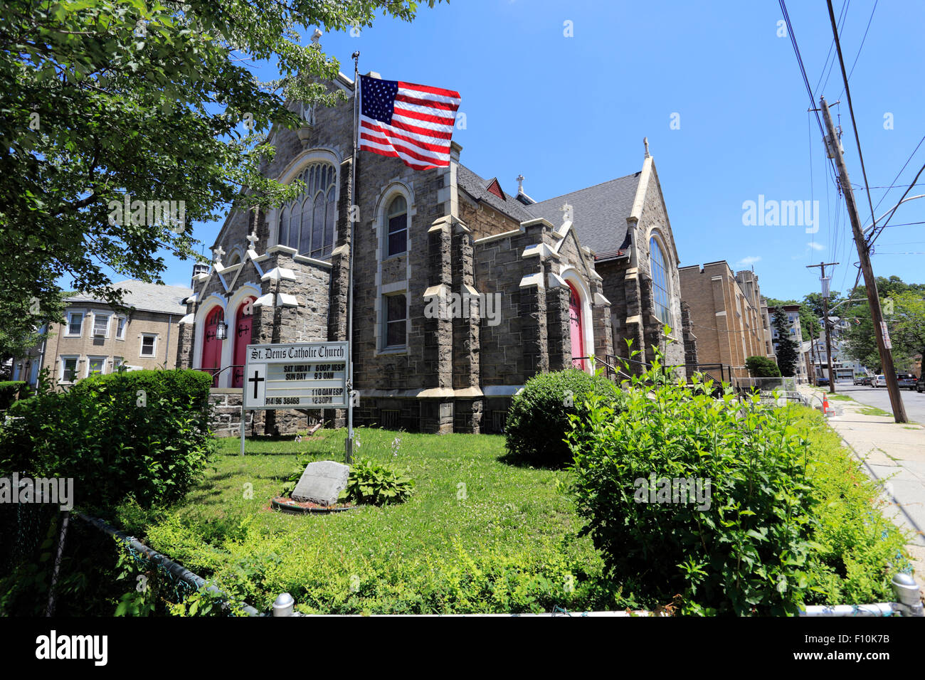 American flag catholic church hires stock photography and images Alamy