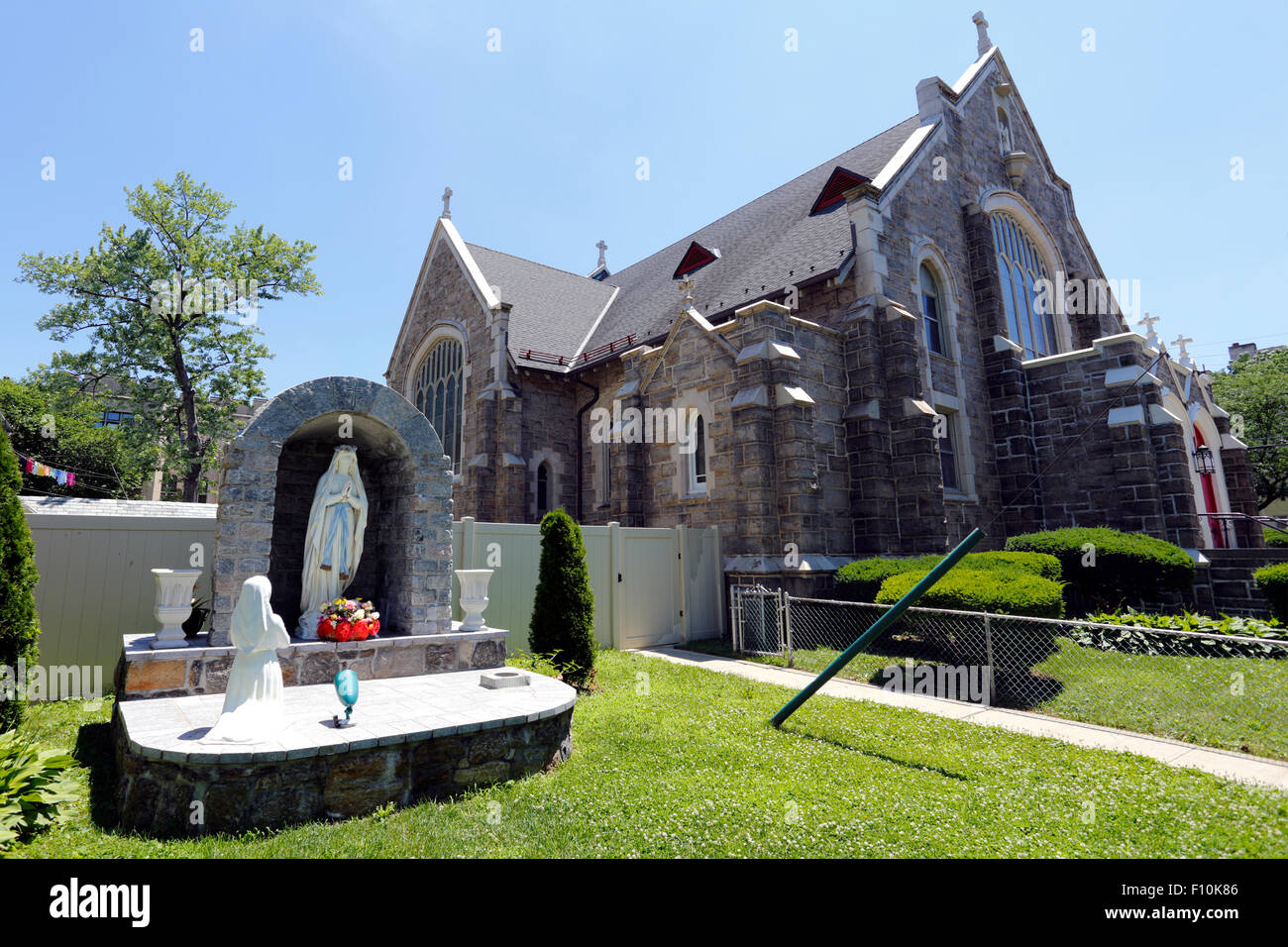 St. Denis Catholic Church Yonkers New York Stock Photo Alamy
