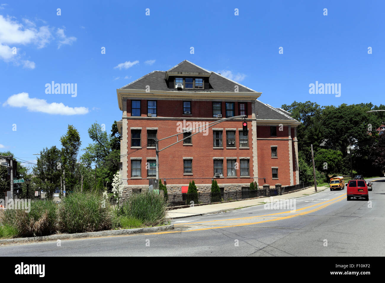 Old Public School 13 built in 1900 Yonkers New York Stock Photo