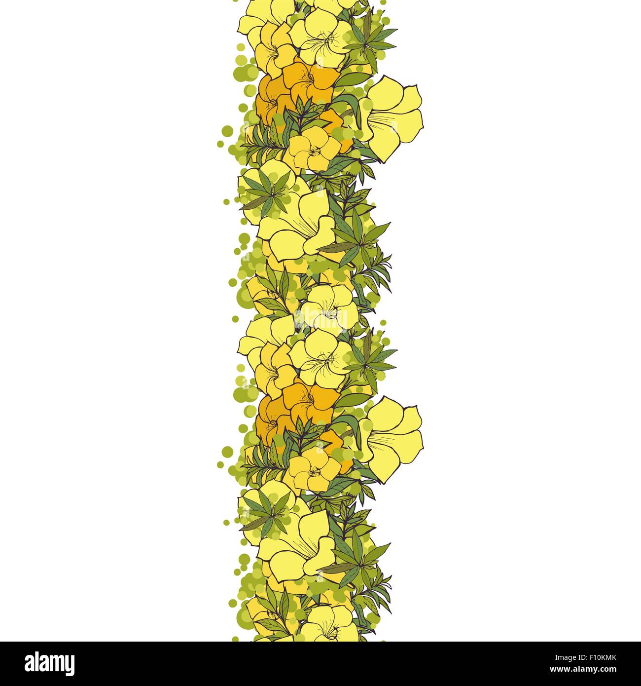 seamless background yellow exotic flowers Stock Vector Image & Art - Alamy