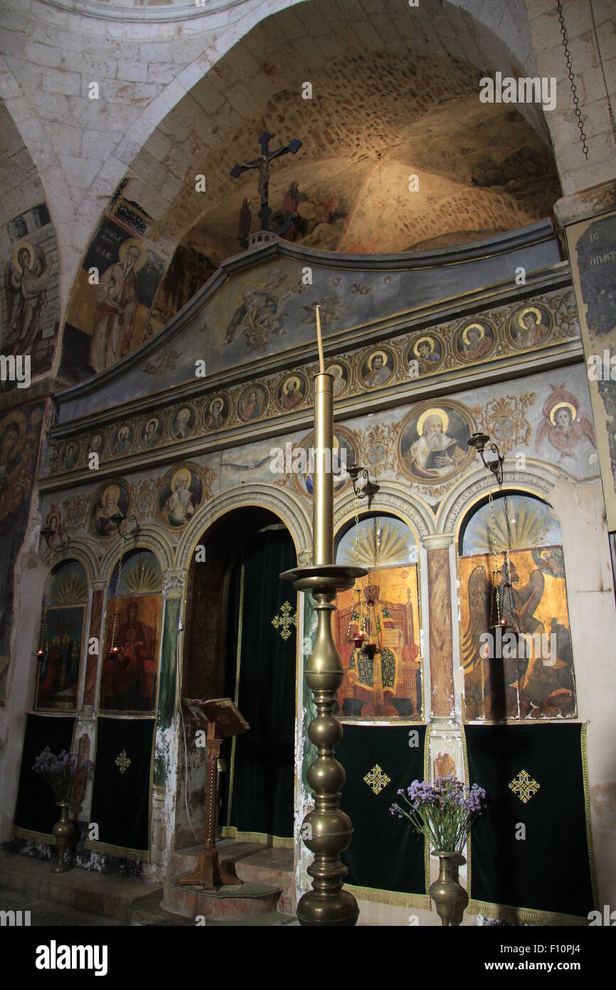 Israel, Jerusalem, the Greek Orthodox Church of the Holy Cross Stock