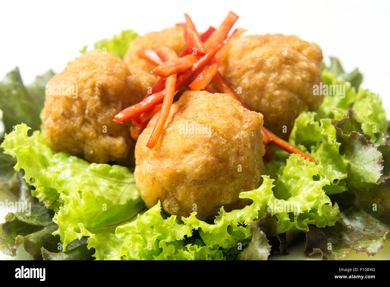 Deep fried shrimp balls Stock Photo - Alamy