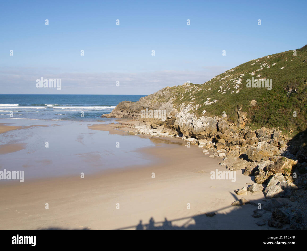 Beach, Llanes Stock Photo