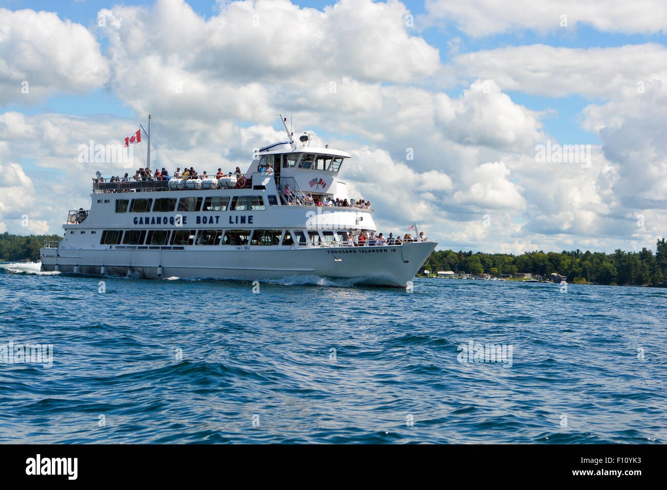 Gananoque Boat tours ship Stock Photo Alamy