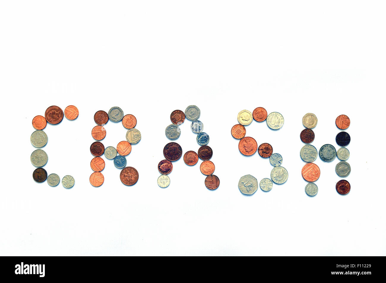 coins-spelling-the-word-crash-stock-photo-alamy