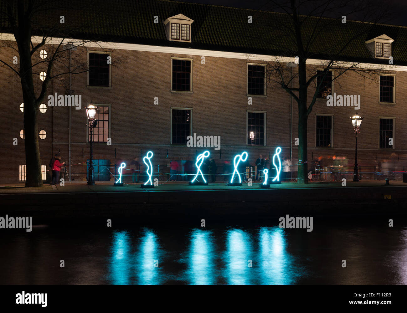 Light art at the Amsterdam light festival. It is a winter light festival  for all. For more than f Stock Photo - Alamy