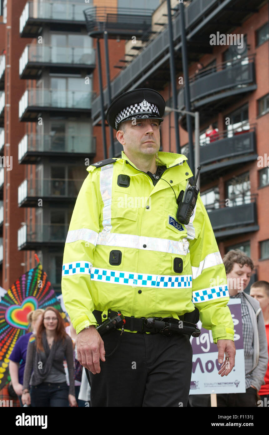 Pride March, Glasgow, 2015. Stock Photo