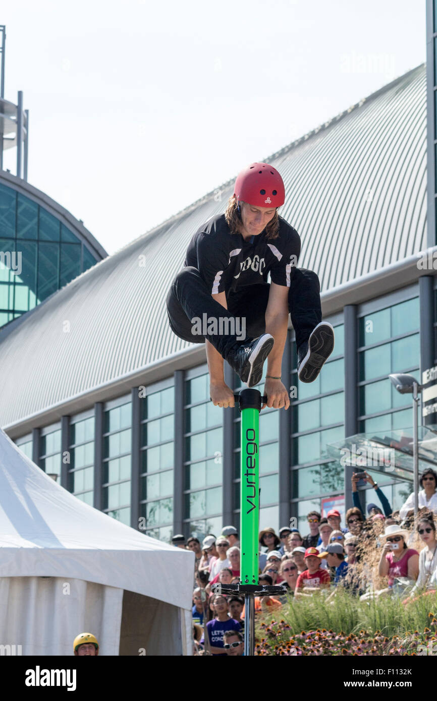 Pogo stick jumping hires stock photography and images Alamy