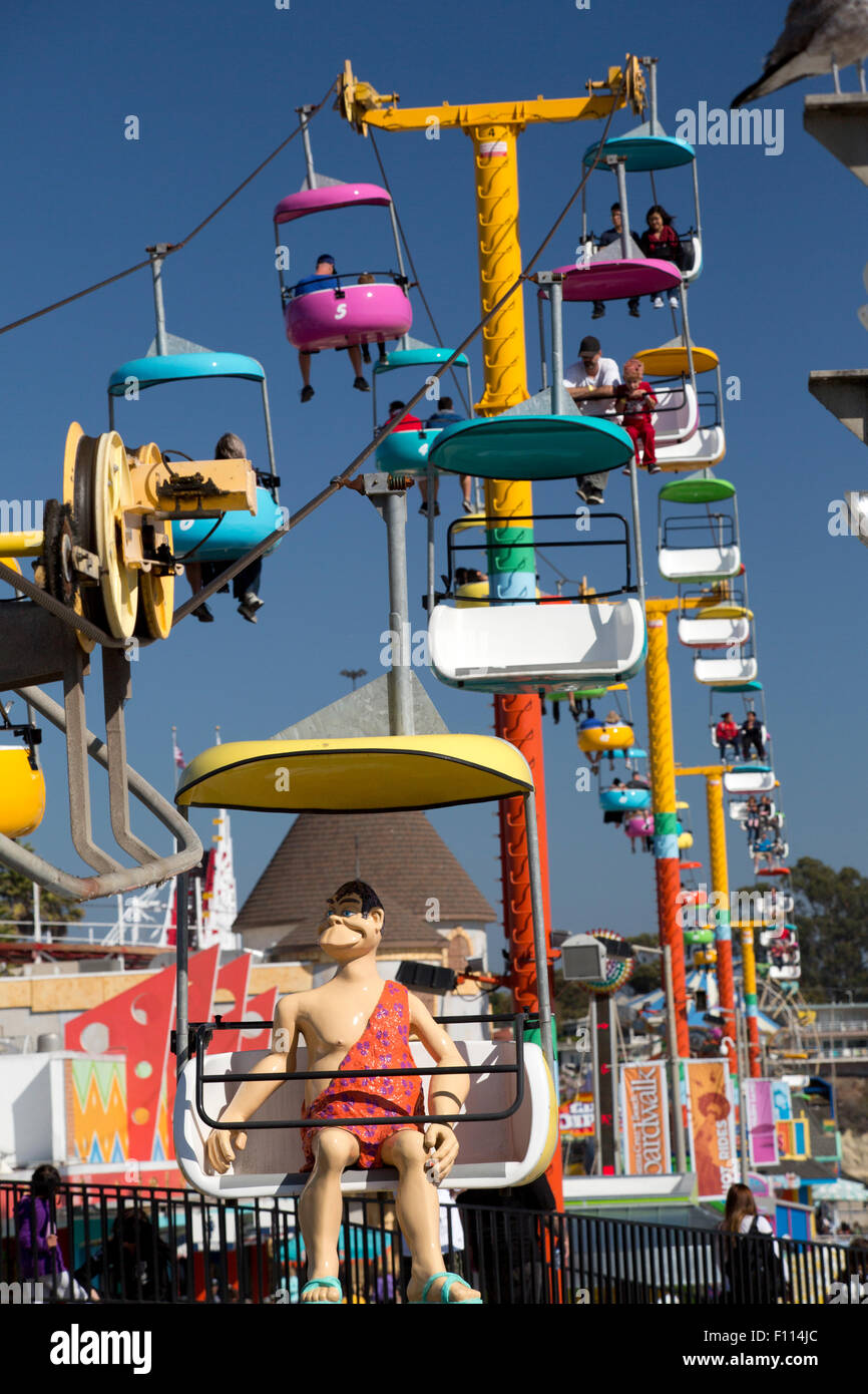 Santa Cruz Amusement Park Stock Photo