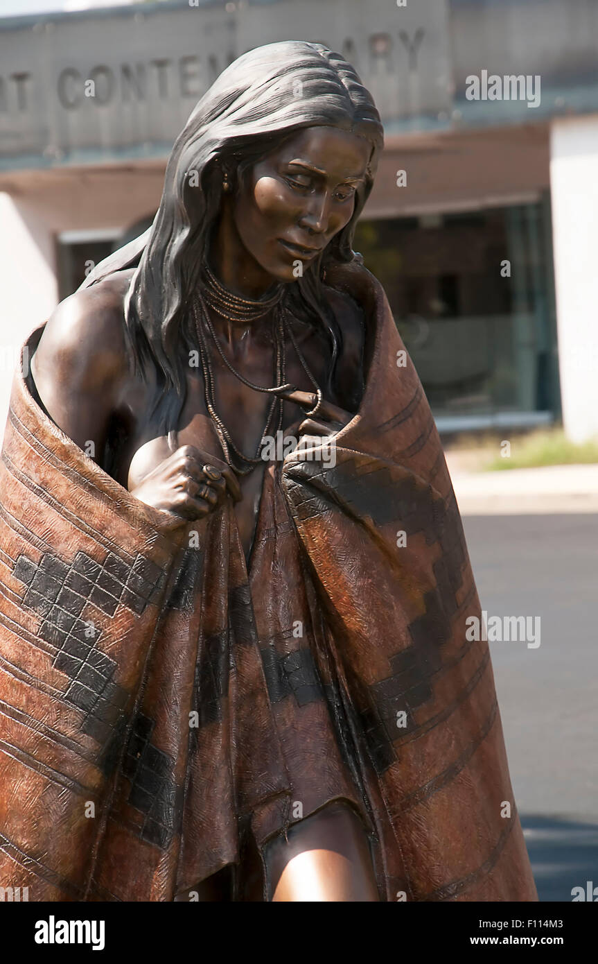 Bronze Statue in Scottsdale in Arizona on the outskirts of Phoenix in