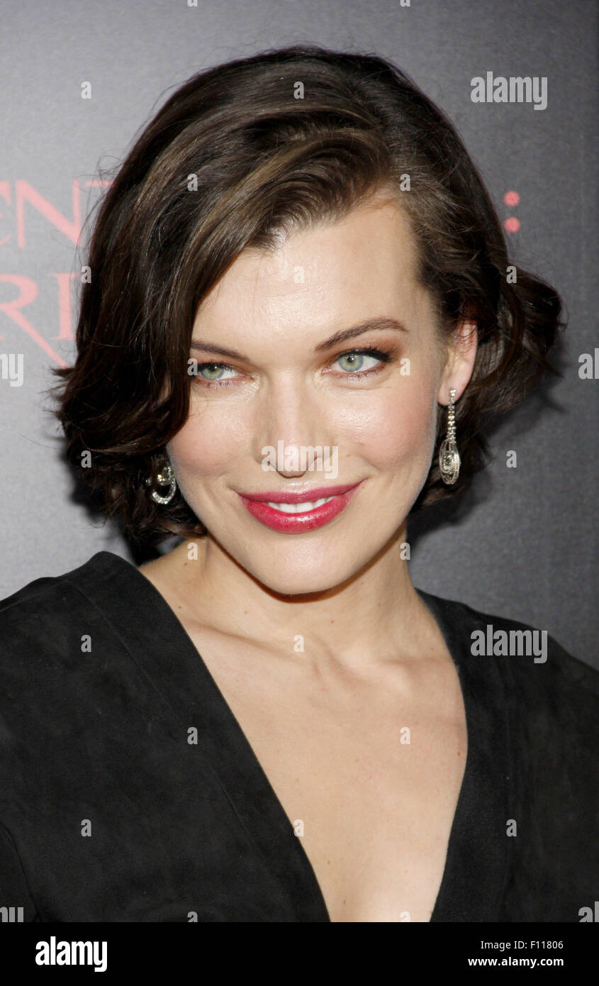 LOS ANGELES, CA - SEPTEMBER 12, 2012: Milla Jovovich at the Los Angeles