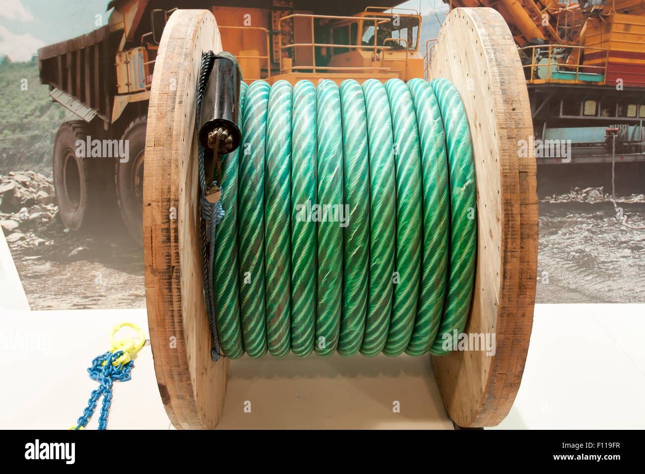 Heavy Duty Cable Reel Stock Photo