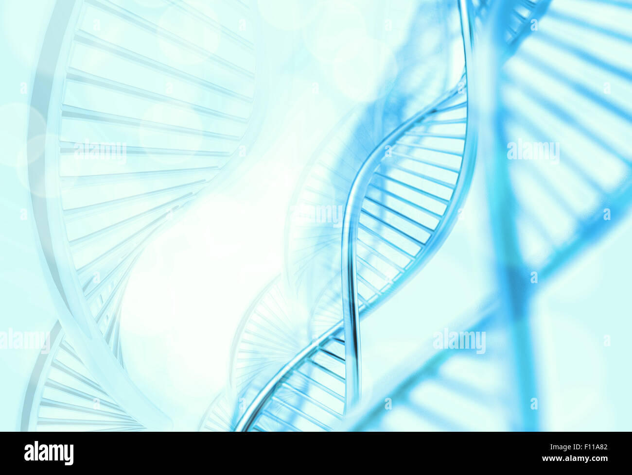 Abstract molecules medical blue background Stock Photo - Alamy