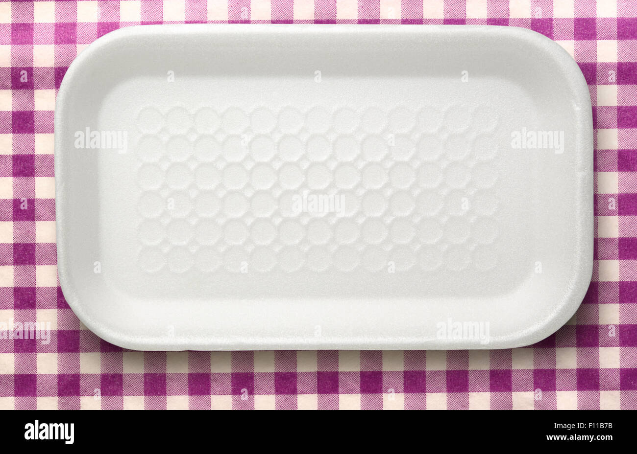 Empty clean white plastic food container closeup Stock Photo - Alamy