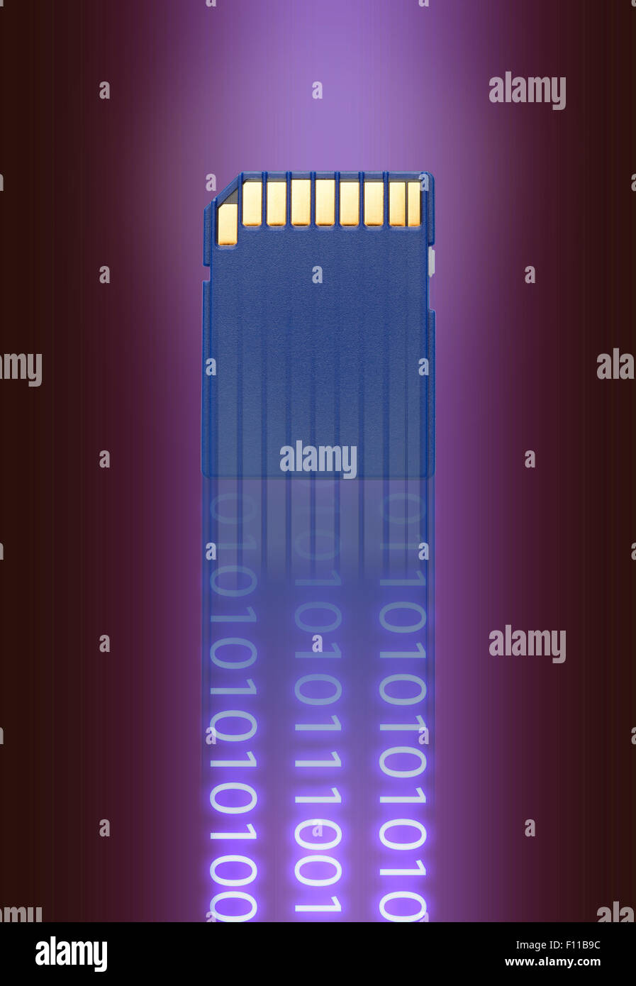 Micro memory card for camera in blur numbers Stock Photo Alamy