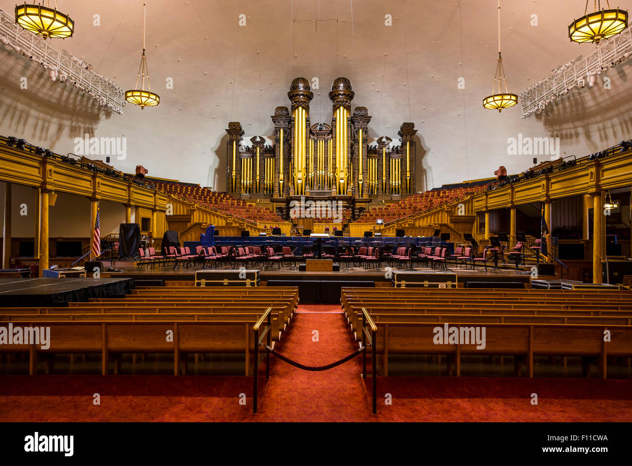 The interior of the Mormon Tabernacle in Salt Lake City, Utah, USA Stock  Photo - Alamy