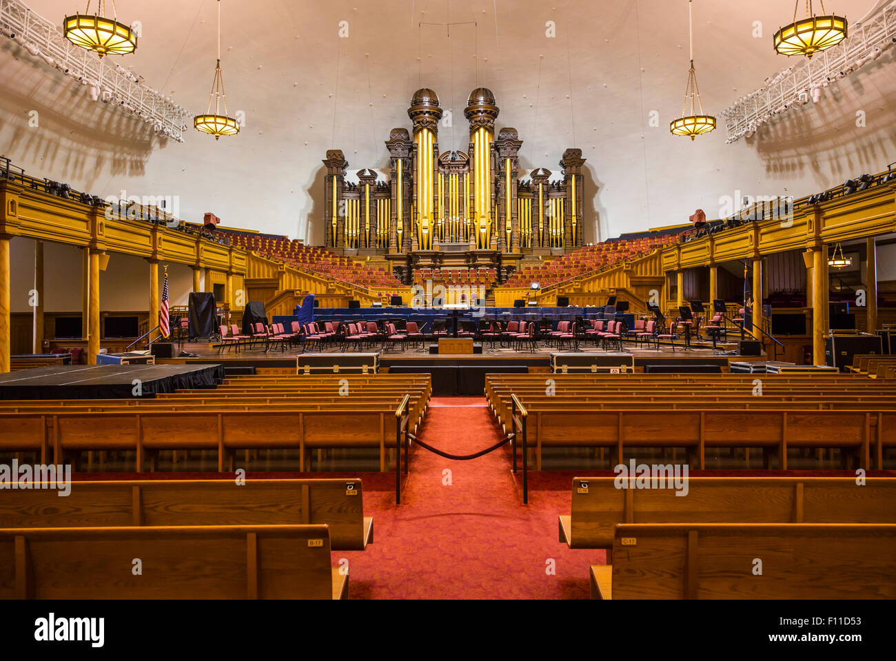 The interior of the Mormon Tabernacle in Salt Lake City, Utah, USA Stock  Photo - Alamy