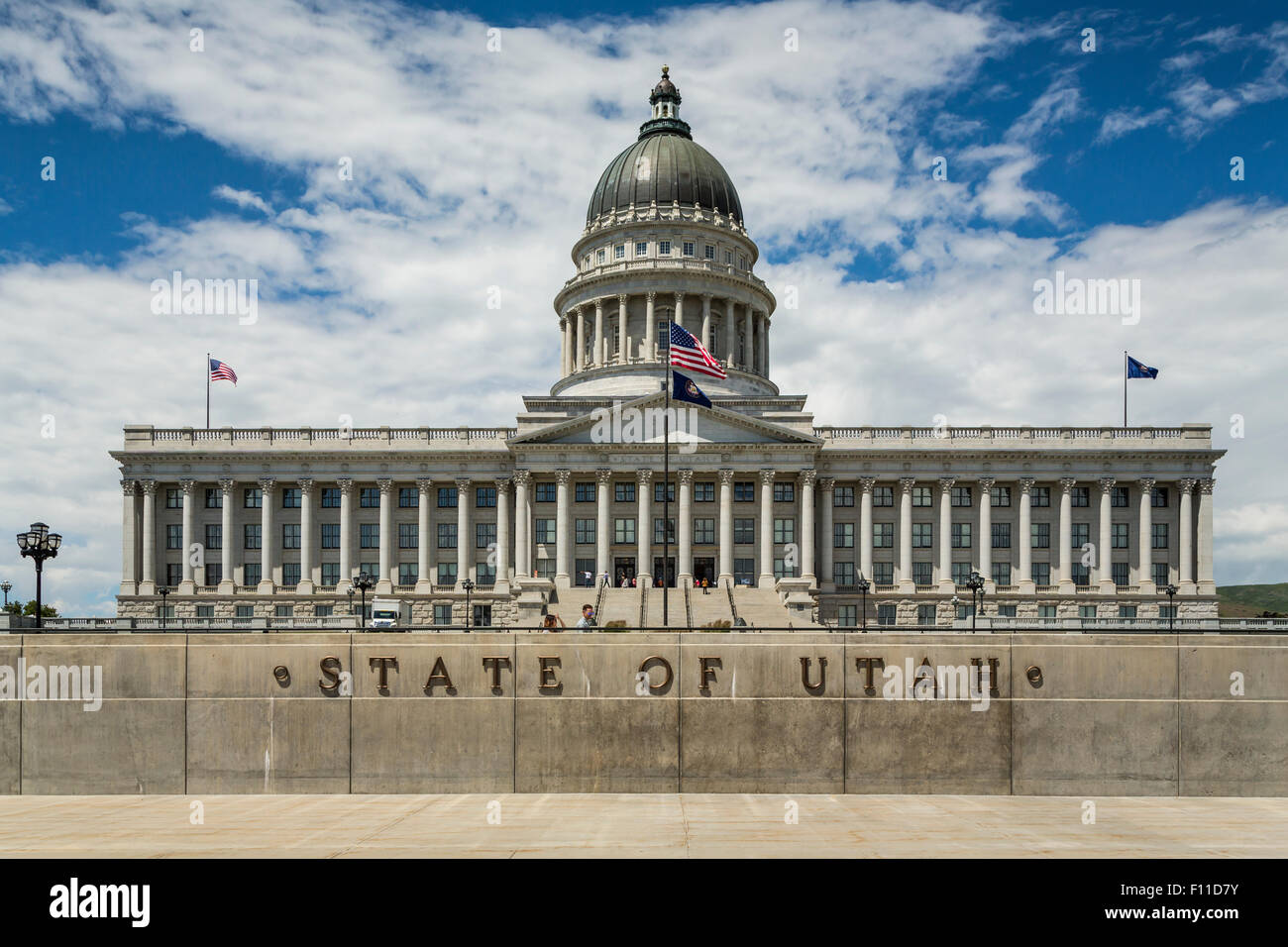 The Utah Sate Capitol building in Salt Lake City, Utah. Stock Photo