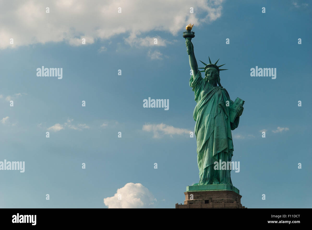 Statue of Liberty with full sky background, no buildings or people ...